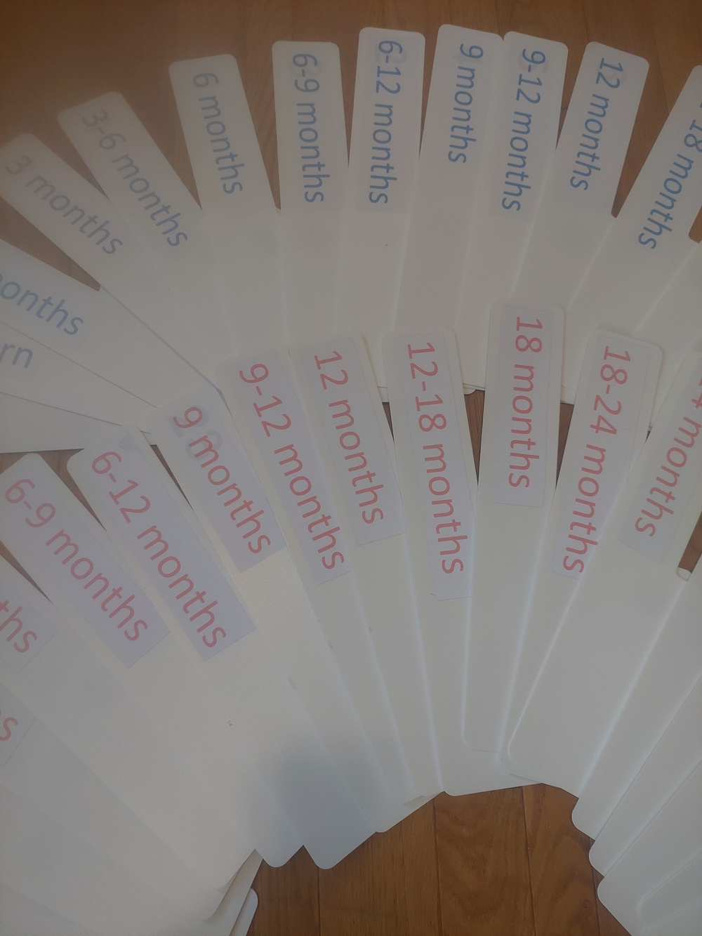 Extra Large Kids Clothing Size Dividers